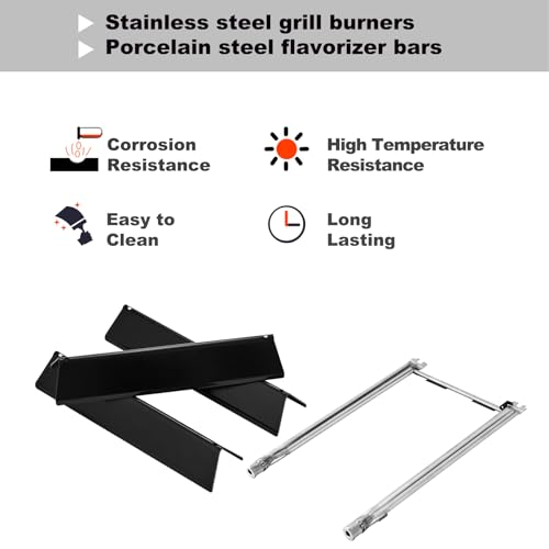 Spirit E-210 7635 Flavorizer Bars 69785 Burner Grill Replacement Parts for Weber Spirit and Spirit II 200 Series E-210 S-210 E-220 S-220 ii E-210 II S-210 II E-220 II S-220 Spirit 2 GS4 Grill Parts