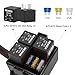 Weasch 12V Pre-Wired Waterproof Fuse Relay Box, 3 Relays and 3 ATC/ATO Blade Fuses, 4-Pin 40A Relay Block and Kit, for Cars Truck Marine Boat Jeep