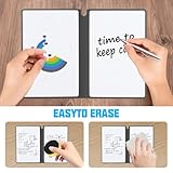 Small Whiteboards A5 Whiteboard Notebook, Mini Dry Erase Whiteboard Notepad, Small White Board Note Pad, Reusable to Do List Notebook with Pens & Erasers for School Office Desk Notes Message - Image 4