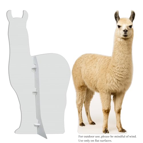 Image of Alpaca 3FT Life Size Cardboard Cutout - A Fun Animal Standup for Photo Booths, Birthday Parties, and Events