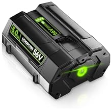 High-Capacity Li-ion Replacement for EGO Battery 5.0Ah Compatible with EGO 56V Battery BA2800T BA4200T BA1400 BA5600T LB6504 LB5804