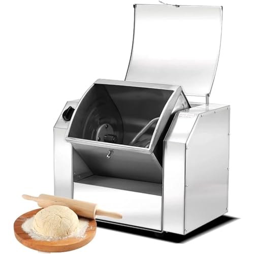 Batidora de alimentos comercial, batidora de soporte de alta capacidad para amasado eficiente, ideal para panaderías y restaurantes, rendimiento de 30/50 kg/h