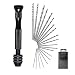 SUMAJU 21 Pcs Twist Drill Bit Set,Mini Micro Hand Drill Bit Set Rotary Tools Precision Pin Vise Great for Models and Hobby