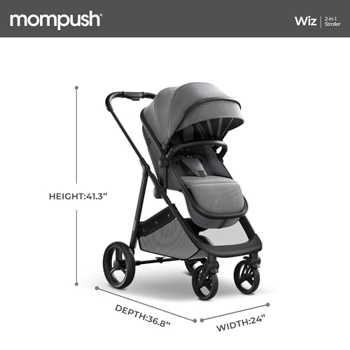 Mompush T629 Wiz 2-In-1 Convertible Baby Stroller thumb #7