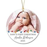 Agregar foto Decoración navideña del bebé 2025, decoración