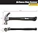 Titan 63020 16oz Claw Hammer, Forged Steel Head, 13