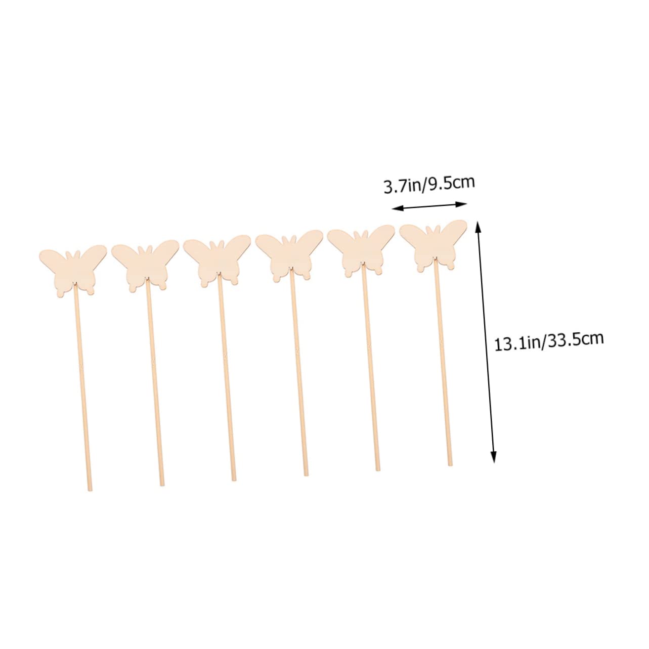 VANZACK 6Pcs DIY Fairy Wands Craft Unfinished Fairy Stick Painting for Creative Art Projects and Fun Birthday Party Decorations