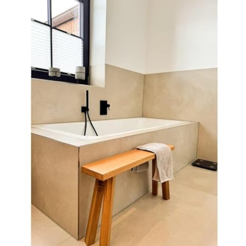 Image of 100Cm Living Room Benches, Wooden, Upholstered Wooden Shower Benches for Home & Office l Solid Wood Bench for Daining Table l Indoor Outdoor Seating Stool l Seating Benches (100Cm Long)