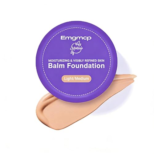 Balm Foundation | Age-Defying Hydrating Cushion Foundation for Mature Skin, Medium Buildable Coverage & Satin Glow Finish Makeup, Blurs Fine Lines, Smooths Texture (light/medium)