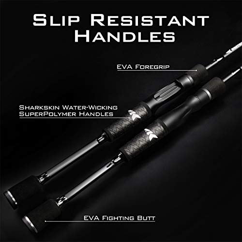 Kastking Crixus Fishing Rods, Spinning Rod 7Ft -Medium Heavy - Fast-2Pcs #TOP2