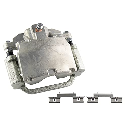 Image of TRQ Performance Rear Brake Pad and Rotor Set Ceramic Slotted Drilled Coated Rotors Calipers Compatible with 2007-2013 Chevrolet Silverado 1500 Sierra 1500