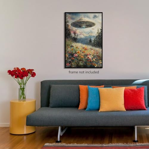 Generic Ufo Surreal Art Print, Alien Abduction Poster thumb #2