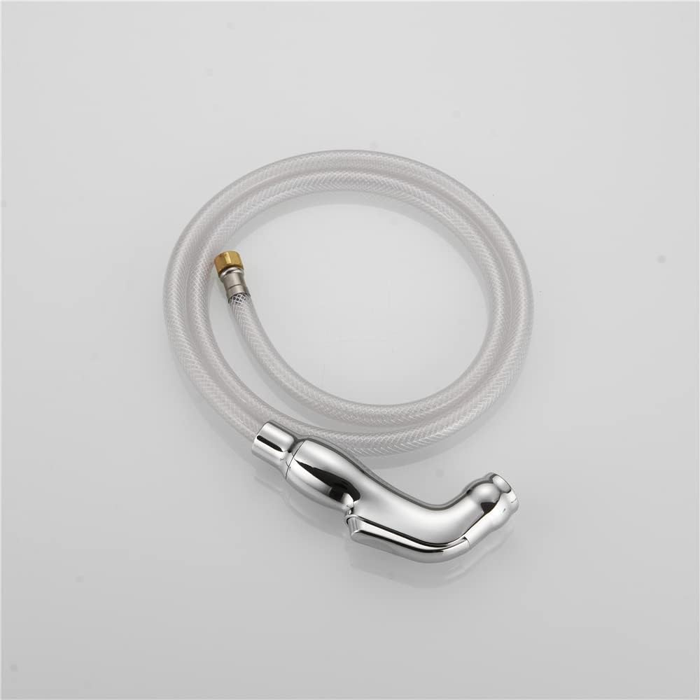 Kitchen Sink Side Sprayer Nozzle Tap Spray Head with Hose and Holder Replacement for 1/4 inch Sink Connector Faucet,Chrome