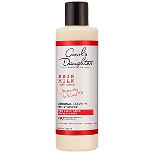 Carol’s Daughter Hair Milk Original Leave In Moisturizer for Curls, Coils and Waves, with Agave and Shea Butter, Hair Moisturizer for Curly Hair, 8 fl oz