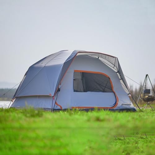 EchoSmile 2 Person Camping Tent, Lightweight Dome Family Tent with Rainfly, Easy Setup, Waterproof & Windproof Outdoor Shelter for Group Hiking, Backpacking, 3-Season Use - Thumbnail 4