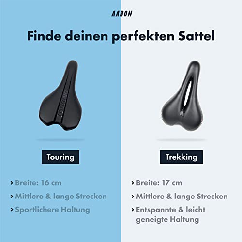 Rennrad-Sattel Aaron Touring Fahrradsattel mit Air Schaum