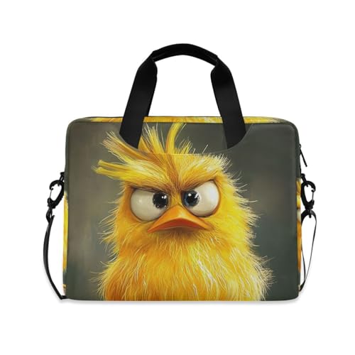Housse pour ordinateur portable 39,6 cm avec poignée, bandoulière et motif poulet