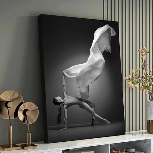 Affiche de mouvement de danse sans cadre toile grand format de ballet