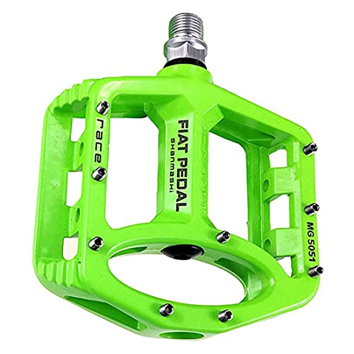 Lsrryd Mountain Bike Pedals Mtb Pedals Bicycle Flat Pedals Magnesium Alloy 9/16" Bearing Lightweight Platform For Road Mountain Bmx Bike (Color : Green) #TOP1