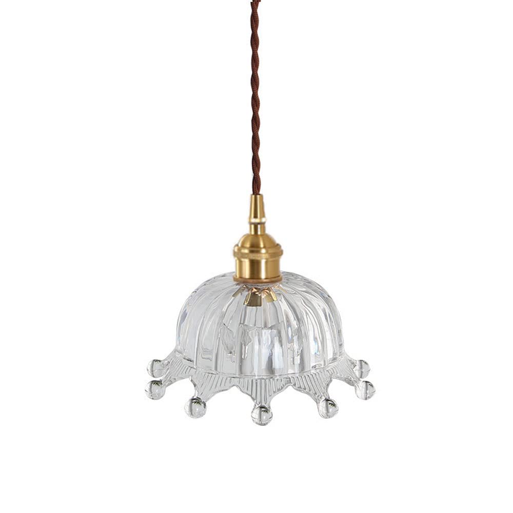 Lámpara colgante de cristal Crown para comedor y dormitorio