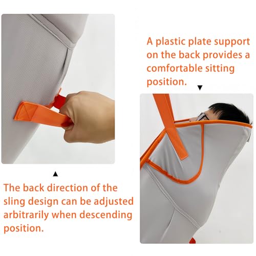 Eslinga de elevación para pacientes con soporte ajustable arnés para grúa de 500 lbs 5