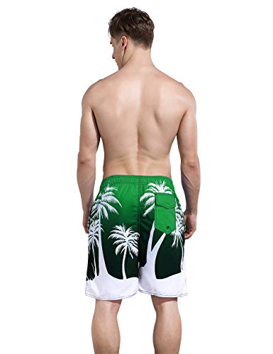 Bañador para hombre Milankerr verde elástico talla L de 97 cm a 102 cm 3