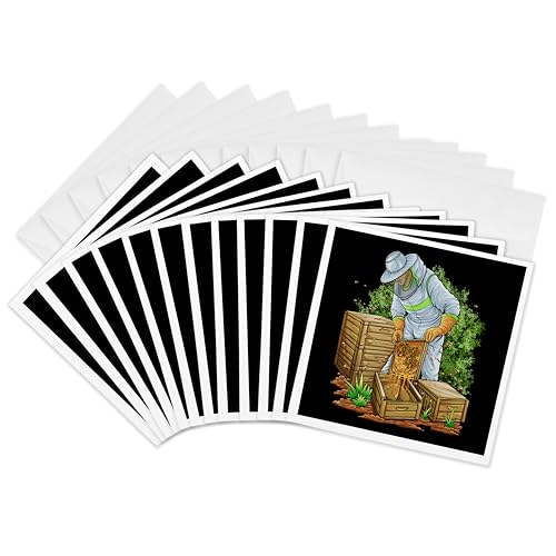 Cartes de vœux abeilles 3dRose Gc_314104_2 pour accompagner vos cadeaux faits maison