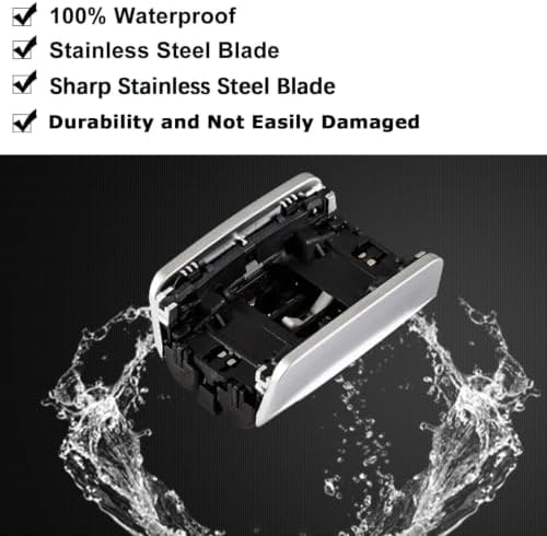 83M Replacement Head Compatible with Braun Series 8, 83M Wet and Dry Replacement Foil and Cutter for Braun Electric Shaver S8, 8370cc, 8340s, 8350s, 8467 - 4