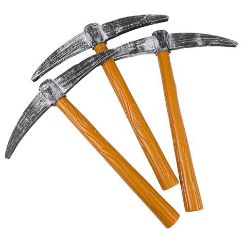 Abaodam Piccone Giocattolo in Plastica e Spugna 3 Pezzi, Decorazione Scena e Accessorio Costume Cosplay per Spettacoli e Feste Halloween