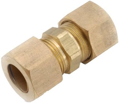 Anderson Metals 750062-08 Compression Full Union, Brass, 1/2 in. - Quantity 5