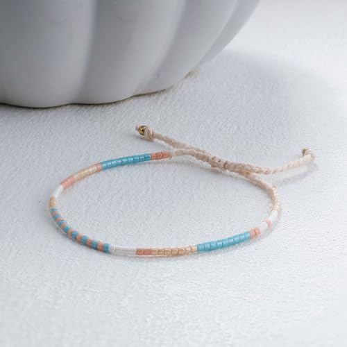 KELITCH Boho-Kristall Muschel Perlenarmband Bunt – Bild 4