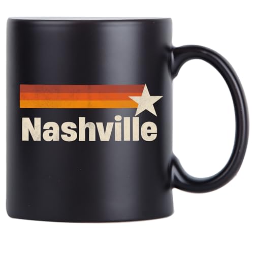 Nashville Mug, Vintage Old 70s 80s 90s, 11oz 15oz Mug, Nashville Retro Gifts