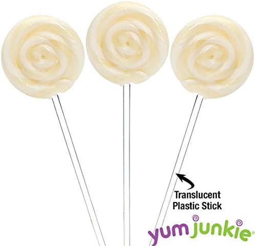 Swipple Pops Petite Swirl Ripple Lollipops - 60-Piece Tub (White)