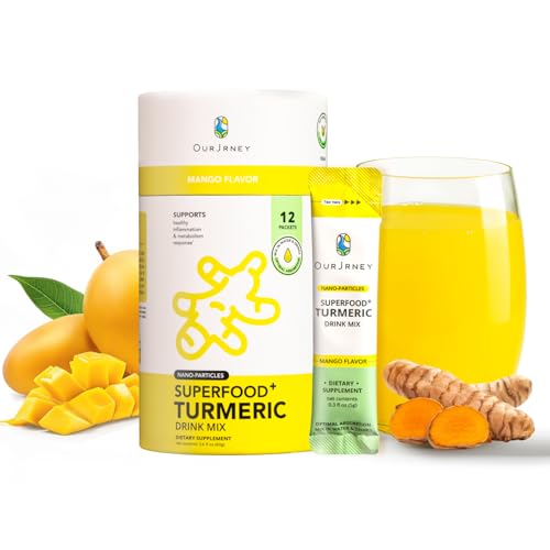 Ourjrney Nano Turmeric Curcumin Drink Powder, Golden Juice for Wellness