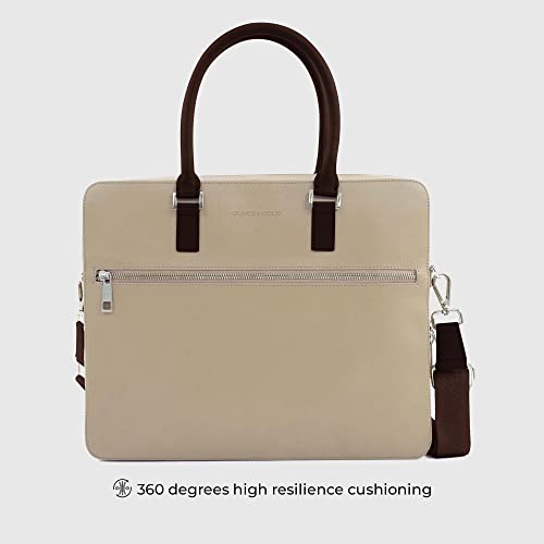 Image of OLIVES & GOLD 14 inch ROYE Laptop Bag For Men and Women | Detachable and Adjustable Shoulder Strap | Travel Friendly | Lightweight