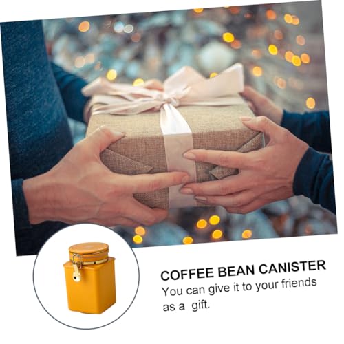 Contenedor Airtight para Granos de Café Naranja miniatura 7