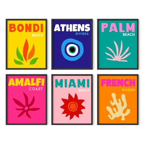 HAUS AND HUES Bright City Art Print Set of 6-16x20
