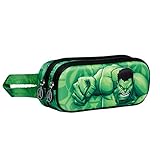 Imagen describiendo el producto Estuche Portatodo 3D Doble Marvel Hulk