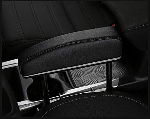 GFYWZZ Car Elbow Support Pads Car Central Adjustable Height Comfort Armrest Rest Pads for General Seat Gap Car Driver Black