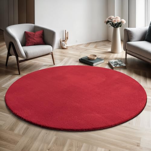 the carpet Relax Moderner Flauschiger Kurzflor Teppich, Anti-Rutsch...