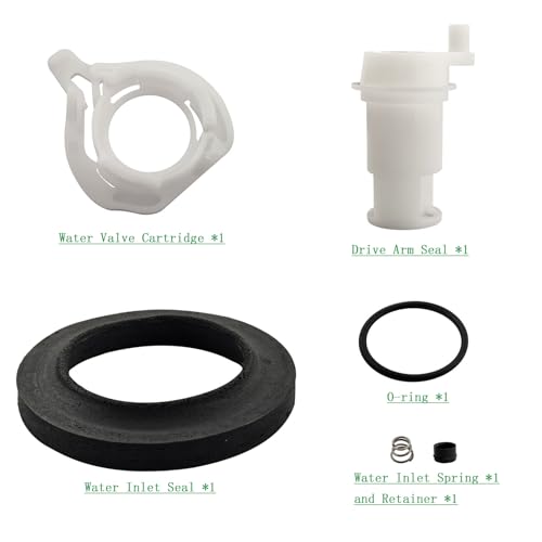 Image of 42049 RV Toilet Flush Water Valve Replacement Kit, for Thetford Aqua Magic Style II Permanent Toilets with Closet Flange Seal