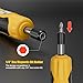 TAGVIT Torque Screwdriver, 10-70 in-lbs Torque Wrench Screwdriver Set, 1/4” Drive Inch Pound Torque Screwdriver with 20 S2 Bits and Case for Tools, Bike Repairing and Mounting