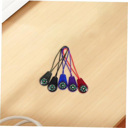 50 brújulas portátiles de plástico con lanyard miniatura 7