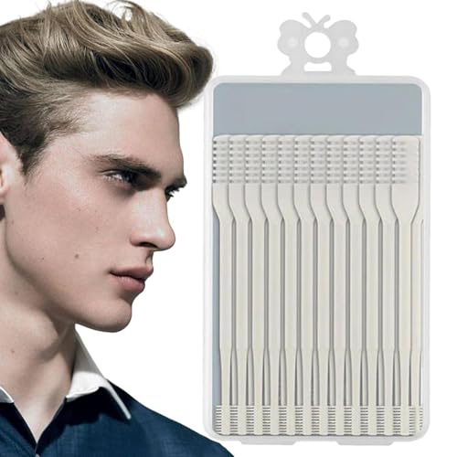 Cortador manual de de nariz – Recortador de fosas nasales portátil de doble filo, herramienta ligera de cuidado facial | Afeitadora de nariz personal compacta para mujeres y hombres, dispositivo