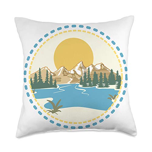 camping themed throw pillows
