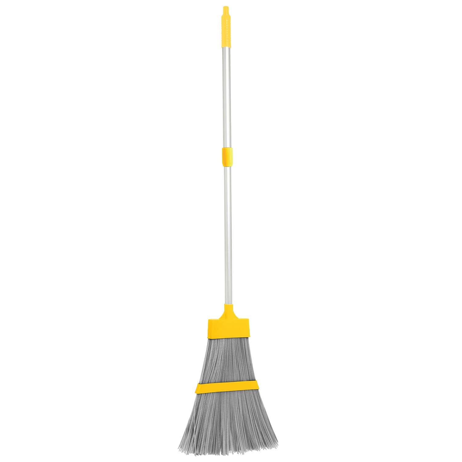Apex 3x Scopa da Esterni con Setole Extra-Resistenti – Manico Allungabile in Alluminio, Ideale per Foglie, Terra ed Erba, Perfetta per Giardini e Terrazzi