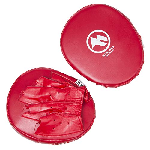 Marshall World PM15-RD Warm-Up Mitt, Punching Red, Height 8.3 x Width 6.7 x Thickness 0.8 inches (21 x 17 x 2 cm)