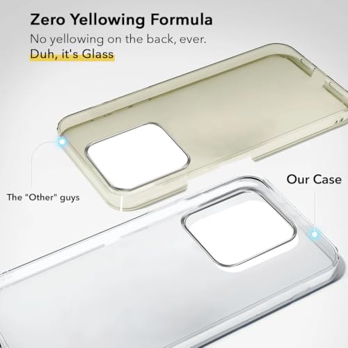 Image of DIZORO Compatible with Motorola Moto Edge 50 Pro 5G Back Cover Case Clear,[ Anti Yellow ][Military Grade Protection] Hard PC Back Cover Transparent