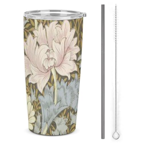 Ԃ̃Jbv William Morris ԕ Xg[&Xg[uVt }OJbv R[q[Jbv 600ml RrjJbv ^u[ XeX ۗ ۉ ԗp Wt ^  e  LN^[ lC v[g