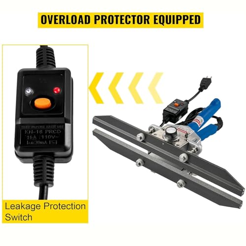 Sellador térmico de mano para bolsas de plástico, ligero y fácil de usar, ideal para varios tamaños